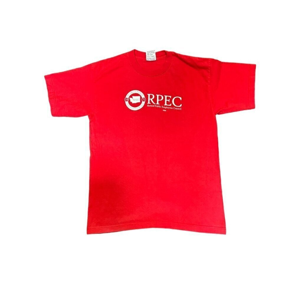 Vintage RPEC 1971 Retired Public Employees Council T-Shirt Size L, Made in USA
